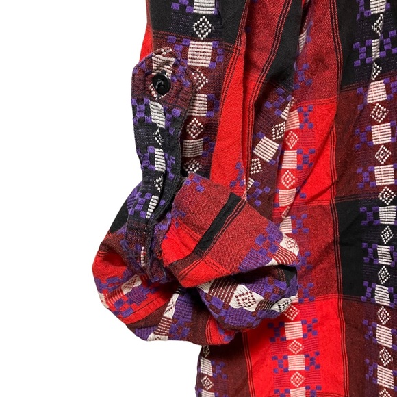 Vintage Activity Road Western Plaid Button Down Shirt - Picture 4 of 13